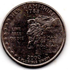Granny Estate Find - 2000 P New Hampshire Statehood Clad-composition Qua…